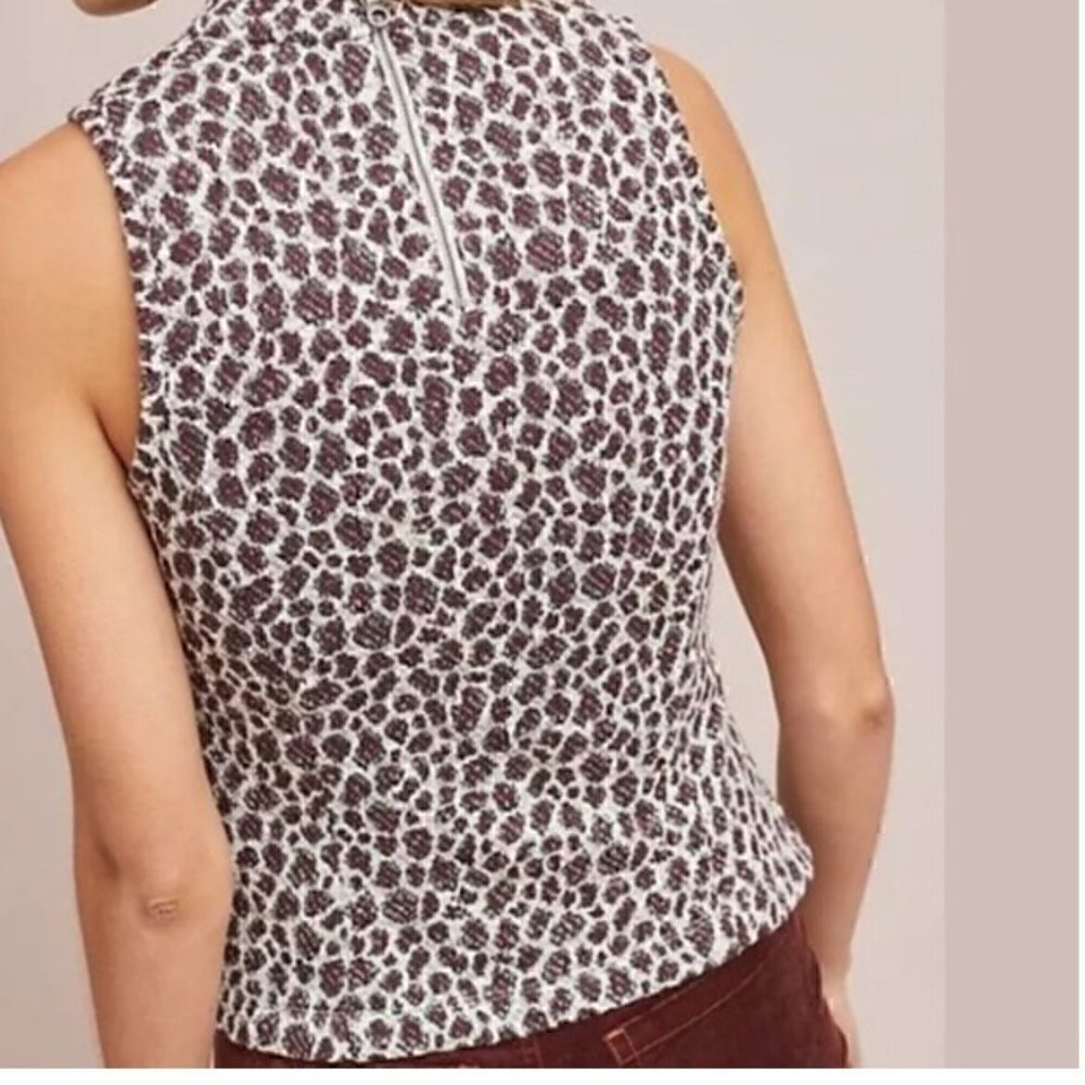 Anthropologie Womens Akemi + Kin Leopard Print Top - Picture 2 of 9